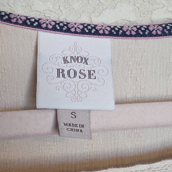 Knox Rose Cream Blouse with Floral Embroidery - Picture 2 of 4